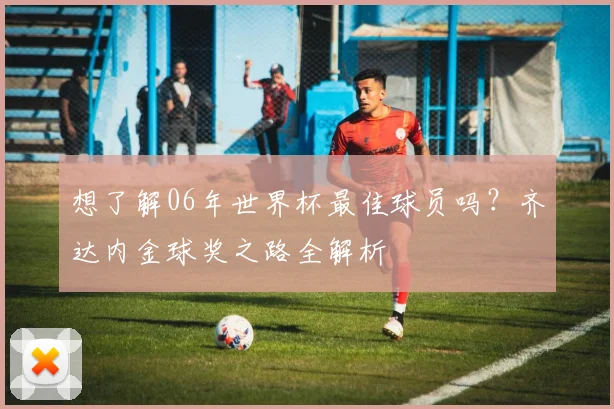 想了解06年世界杯最佳球员吗？齐达内金球奖之路全解析